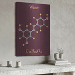 Wine Molecule by Luxe Metal (16"H x 12"W x 0.13"D)