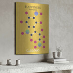 Serotonin Molecule 2 by Luxe Metal (16"H x 12"W x 0.13"D)