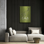 Molecule Thc by Typelike V.1 (24"H x 16"W x 0.13"D)