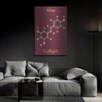 Wine Molecule by Luxe Metal (16"H x 12"W x 0.13"D)