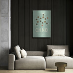 Molecule Caffeine by Typelike (16"H x 12"W x 0.13"D)