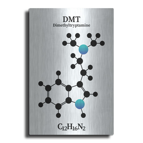 DMT Molecule 2 by Luxe Metal (16"H x 12"W x 0.13"D)