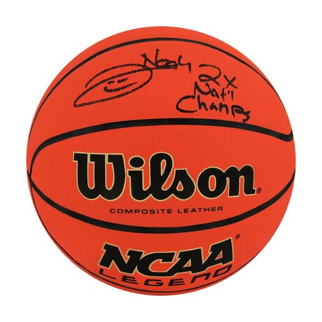 Joakim Noah // Signed Wilson NCAA Basketball w/2x Nat'l Champs