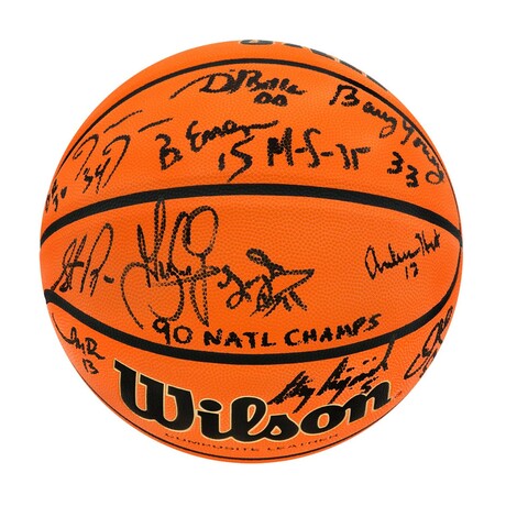 1990 UNLV Runnin' Rebels Team (13 Sigs.) // Signed Wilson NCAA Game Replica
