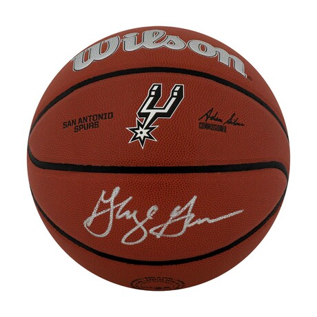 George Gervin // San Antonio Spurs // Signed Wilson Alliance Basketball