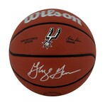 George Gervin // San Antonio Spurs // Signed Wilson Alliance Basketball