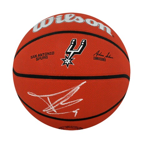Tony Parker // San Antonio Spurs // Signed Wilson Full Size Basketball