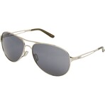 Oakley // Women's // Caveat Sunglasses // Polished Chrome + Grey