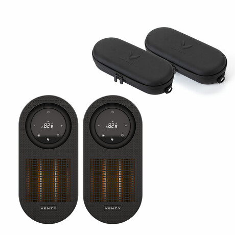 CozyPod Portable Heater // Black // With Case  (2 Pack)