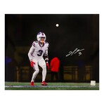 Damar Hamlin // Buffalo Bills // Signed White Jersey Action Photo