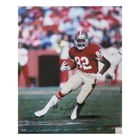 John Taylor // San Francisco 49ers // Signed Action Photo