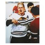 Bobby Hull // Chicago Blackhawks // Signed Blood On Face Photo