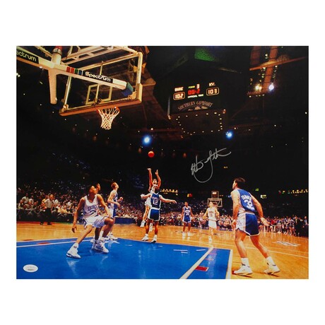 Christian Laettner // Signed Duke The Shot Image Photo