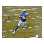 Justin Herbert // Los Angeles Chargers // Signed Looking To Pass Photo
