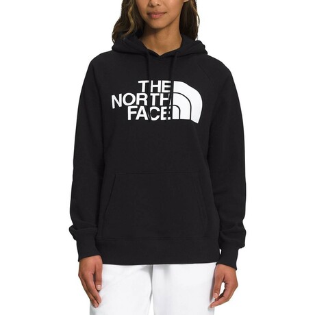 The North Face // Women's // Half Dome Pullover Hoodie // TNF Black + TNF White (L)