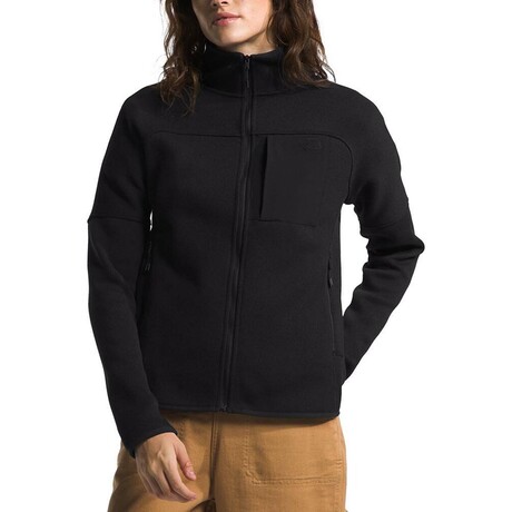 The North Face // Women's // Front Range Fleece Jacket // TNF Black Heather (M)
