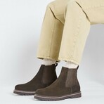 Birkenstock // Men's // Highwood Deep Blue Boot // Mocha Suede (42)
