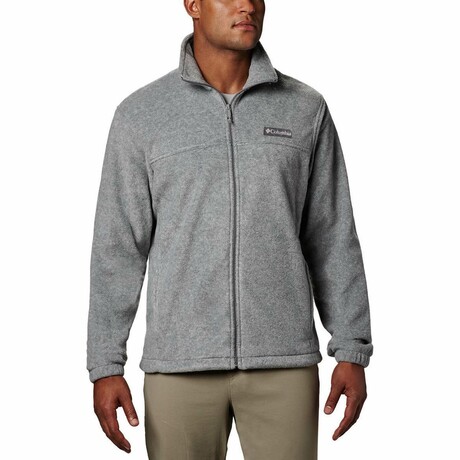 Columbia // Men's // Steens Mountain Full-Zip 2.0 Fleece Jacket // Light Grey Heather (L)