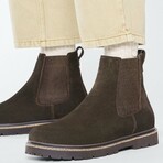 Birkenstock // Men's // Highwood Deep Blue Boot // Mocha Suede (42)