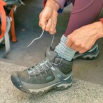 KEEN // Women's // Targhee III Mid Waterproof Hiking Boot // Magnet + Atlantic Blue (7.5)