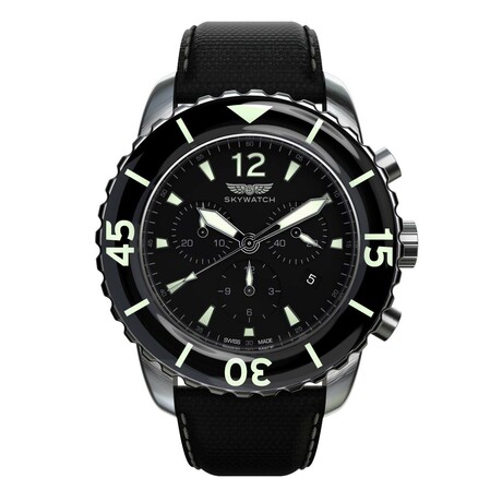 Skywatch Swiss-Made Diver's 46mm Chronograph Quartz // CCI029-1F