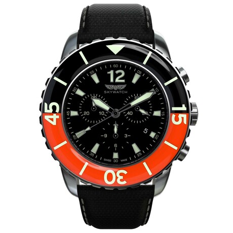 Skywatch Swiss-Made Diver's 44mm Chronograph Quartz // CCI018-2F