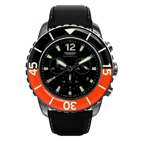 Skywatch Swiss-Made Diver's 46mm Chronograph Quartz // CCI030-1F