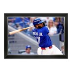 Vladimir Guerrero Jr. // TOR Blue Jays // Batting Framed Canvas
