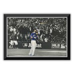 Jose Bautista // TOR Blue Jays // Iconic Bat Flip - Framed Canvas