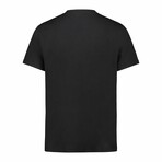 Crewneck  Zebra Print T-Shirt // Black (M)