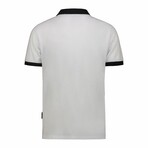 Polo Zebra Print Shirt // White (M)