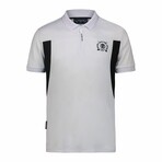 Side Details Ergonomic Polo Shirt // White (M)