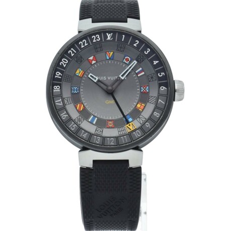 Louis Vuitton Tambour Moon Dual Time Quartz // LV-QA097 // Pre-Owned