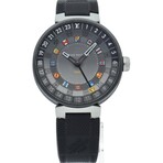 Louis Vuitton Tambour Moon Dual Time Quartz // LV-QA097 // Pre-Owned