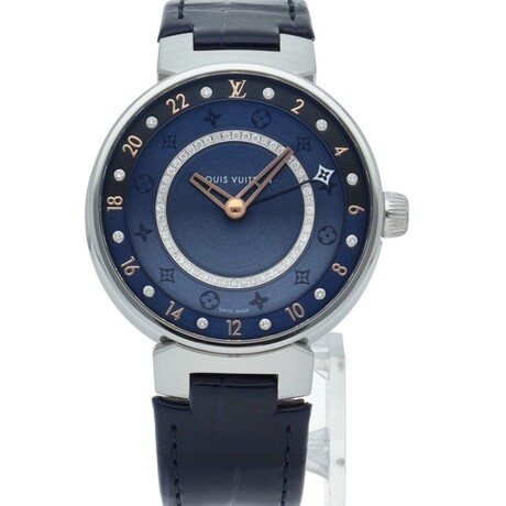 Louis Vuitton Tambour Moon Dual Time Quartz // LV-QA142 // Pre-Owned