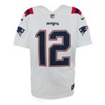 Tom Brady // New England Patriots // Signed White Nike Limited Football Jersey