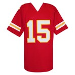 Pat (Patrick) Mahomes Sr. // Signed Red Custom Football Jersey