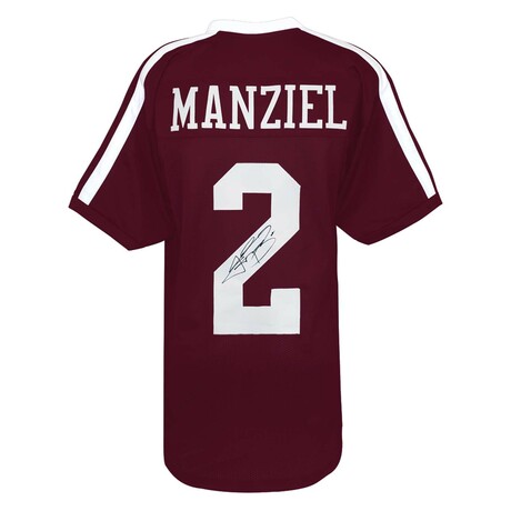 Johnny Manziel // Signed Maroon Custom Football Jersey