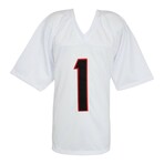 Ja'Marr Chase // Signed White Custom Football Jersey