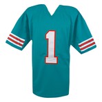 Tua Tagovailoa // Signed Teal Custom Football Jersey