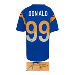Aaron Donald // Signed Blue Custom Football Jersey