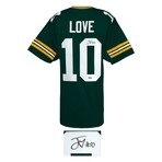Jordan Love // Signed Green Custom Football Jersey