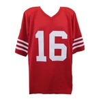 Joe Montana // Signed Red T/B Custom Football Jersey