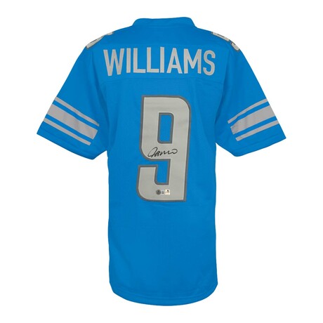 Jameson Williams // Signed Blue Custom Football Jersey