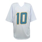 Justin Herbert // Signed White Custom Football Jersey