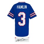 Damar Hamlin // Signed Blue Custom Football Jersey
