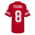 Steve Young // Signed Red T/B Custom Football Jersey