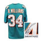 Ricky Williams // Signed Teal Custom Jersey