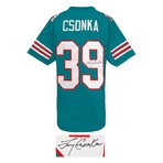 Larry Csonka // Signed Teal Custom Football Jersey