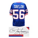 Lawrence Taylor // Signed Blue Custom Football Jersey